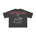 Black Boxy-fit tee "Warrior Spirit" PODpartner