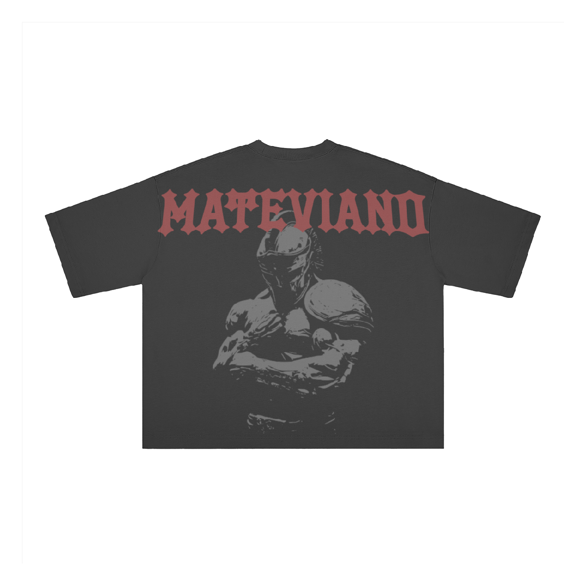 Black Boxy-fit tee "Warrior Spirit" PODpartner