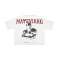 White Boxy-fit Tee "Warrior Spirit" PODpartner
